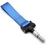 QSCTYG AbschleppöSe Universal Auto Anhänger Ring Schlepptscheibe Hakenband fit Gebrauch für BMW E46 E30 E32 E36 E90 E91 Europäisches Auto 152 (Color : Blue)