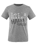Comedy Shirts - Let's Make Halli Galli - Jungen T-Shirt - Grau/Weiss-Grau Gr. 152/164