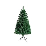 ilauke künstlicher Weihnachtsbaum 1,2 M (Ø ca. 60 cm), 260 Zweige grüne Tannenbaum künstlich Christmas Tree Kunst Tannenbaum Plastik Tannenbaum kunstbaum Weihnachten Christbaum mit Metall S