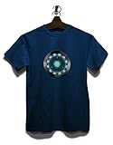 Arc Reactor Iron Man T-Shirt dunkelblau-Navy XL