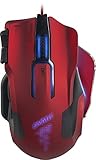 Speedlink Omnivi Core Gaming Mouse USB - Programmierbare Gamer Maus für PC / Computer (Laser-Sensor, bis zu 12000 DPI - 10 frei belegbare Tasten) rot/schw