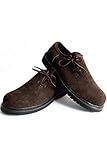 Edelnice Trachtenmode Herren Trachten Leder Haferlschuhe Dunkelbraun Gr. 45