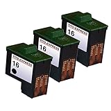 Tito-Express PlatinumSerie 3 Druckerpatronen XXL kompatibel für Lexmark 16 | Black | je 21ml XXL-Inhalt!