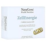 NatuGena ZellEnergie + NADH & Coenzym Q10/ bioaktive Vitamine zur Unterstützung des Energiestoffwechsel / 60 Kapseln 30 Tag