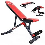 K-Sport: Verstellbare Hantelbank + Beincurler bis 200kg belastbar I Klappbare Krafttrainingssbank für Ganzkörpertraining I Ideale Kraftstation für Kurzhanteln I Fitnessgeräte für Zuhause, inkl. e-Book