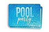 Friendly Fox Einladung Poolparty - 12 Einladungskarten zum Poolparty Kinder Geburtstag Jungen Mädchen Teenager - Einladung Party im Schwimmbad, Aqua Park oder Beach Club