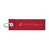 Audi 3182000300 Schlüsselanhänger Sport Logo Emblem Schlüsselband Keyring Schlaufe,