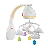 Fisher-Price GRP99 - Traumhaftes WolkenMobile und Spieluhr mit Geräuschsensor zur automatischen Aktivierung für Babys und Kleinkinder, b