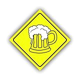 Bier Geschenkschild für Männer Väter Jungs – personalisierte Ideen für den Bierliebhaber | Mann Papa Opa - 30x20 cm schönes Kunststoff Ortsschild Groß leuchtend | Männerhöhle Bar Mancave (Bier)