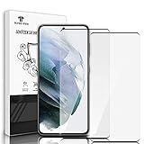 Panzerglas Schutzfolie für Samsung Galaxy S21 [2 Stück], 3D-Vollbild Anti-Bläschen Kompatibel mit Fingerabdrucksensoren Panzerglasfolie, HD Klar Displayschutzfolie für Samsung S21