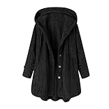 NONGFUSHANQUAN Winter Jacke Damen Winterjacke Warm Gefüttert Windbreakers Outdoor Parkas Mittlere Länge Softshelljacke Große Größen Kapuzenjacke Casual Übergangsjacke Elegant M