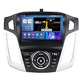 Doppel Din Autoradio Mit Carplay Android Auto,9'' Touchscreen Autoradio Für Ford Focus 2011-2015,Autoradio Mit Bluetooth Und Rückfahrkamera,AM/FM,Bildschirmspiegelung,Lenkradsteuerung,WIFI,A,M300S