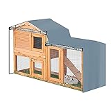 anne210 Spitzer Dreieck Abdeckung Bunny Hutch Cover Für Kaninchenstall Wasserdicht & Staubdicht Rubbit Stall Abdeckung Käfig Abdeckung Für Käfige, Katzen, Hamster,