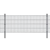 Doppelstabmattenzaun Gartenzaun & Pfosten 2008x1030 mm 6 m G