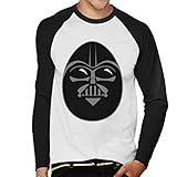 Star Wars Easter Darth Vader As an Easter Egg Herren Baseball Langarm T-Shirt Gr. S, weiß / schw