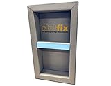 SLOTFIX Wandnische 60x30x10cm - montagefertig + befliesbar - Ablage für Shampoo Deko Präsentation - Eyecatcher für Haus & Business - variabler Mittelsteg - für Trockenbau und Massivw