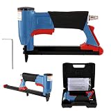Drucklufttacker Druckluft-Polster-Tacker Nagelpistole, 8016 Klammergerät Hefter Hammer Verwendung von Heftklammern typ 80, 4-16mm Arbeitsdruck 4-8 Bar,für Möbelbau, Türen und F