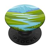 Hintergrund im Berglandschaftsdesign PopSockets mit austauschbarem PopGrip