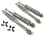 4 x Stoßdämpfer Chrom Tieferlegung Set 26cm u. 28cm Simson Schwalbe KR51 Mop