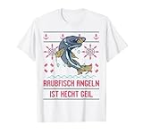 Ugly Christmas Angeln Hecht Fischer Xmas Weihnachten Angler T-S