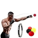 X-LIVE Box Training,Boxen Sport punchingball reflexball Speedball Boxen, 3 Arten Reflex Kampf Ball + Stirnband - (Reaktionsgeschwindigkeit Erhöhen/Dekompression) -4 Box B