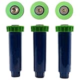 WangQianNan Pop-up-Bewässerungssprinkler Automatische U-Bahn versenkbare Rasensprenger 360 ausziehbare Regner Gartenbewässerung Werkzeug Kupferdüse 6Pcs für Rasen, Hof, Garten, (Color : Blue+Green)