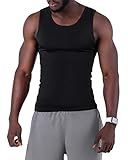 Kompressionsshirt Herren - Kompressionsshirt Herren Kurzarm - T Shirt ärmellos Herren - Laufshirt Herren Ärmellos - Herren Schlank Unterwäsche & Funktionsshirt Herren - Herren Sport T-S