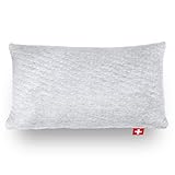 SEVEN SUNDAYS Reisekissen & Kinderkissen - 45 x 24 x 4-8 cm - Höhenverstellbares Nackenkissen aus Bio Memory Foam - Orthopädisches Kopfkissen für Kinder & Reisen - Für Jede Schlafposition geeig