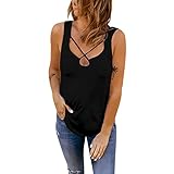 CHENGZI Tank Top Damen Süße ärmellose Spagettiträger Blusen Einfarbig V-Ausschnitt Ärmellose Shirt Blusentop Mode Cami Tank Top
