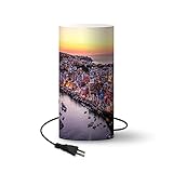 Lampe - Ein Sonnenuntergang in Corricella auf der Insel Procida - 33 cm hoch - Ø16 cm - Inklusive LED-Lamp