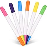 24 Stück Doppelseitige Neon Stifte Bunte Neon Stifte Dual Tip Art Marker Neon Stifte für Leuchten LED Board Schreiben Zeichnen Kunsthandwerk