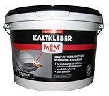 MEM Profi Kaltkleber, Zur Verklebung und Reparatur von Bitumendachpappen, Mit schneller Anfangshaftung, Lösemittelfrei, 3 kg, Schw