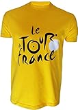 T-Shirt Der Tour de France Radfahren – offizielle Kollektion – Größe Erwachsene Herren M gelb