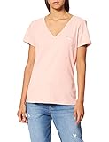 Calvin Klein Jeans Damen Monogram Slim V-Neck Tee T-Shirt, Blossom, X-Larg