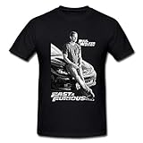 New Paul Walker Street Racing Fast Furious T-Shirts Mens Black Shirts Black M