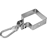 Loggyland Schaukelschelle Vierkant 10x10cm Schaukelhaken rundum für Kantholz mit Karabiner zum Einhängen für den Schauk