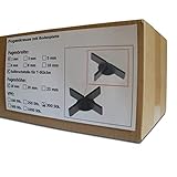 300 Stück SANPRO Niedrige Fugenkreuze 2 x 10 x 50 mm + 1 mm Boden/Bodenp