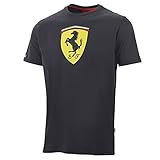 SPONSOR ITALIEN Scuderia Ferrari T-Shirt Classic Logo Herren schwarz Offizielles Produkt - Farbe - Schwarz, Größe S