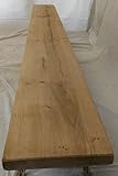 Eichenbohle/Eichenbrett - 100-250 cm lang, 30 cm breit, 4,3 cm stark – gehobelt und geschliffen, Eiche, Brett, Bohle, Holz (200 cm lang)
