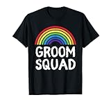 Rainbow Wedding LGBT Groom Squad Crew Gay Junggesellenabschied T-S