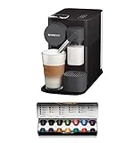 De'Longhi Nespresso EN 500.B Kaffeekapselmaschine Lattissima One, Kunststoff, 1 L, Schw