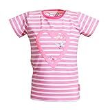 SALT AND PEPPER Mädchen Dreams Stripes Sequins T-Shirt, Azalea pink, 92/98
