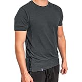 Alpin Loacker Merino T-Shirt Herren - Premium Merino Shirt Herren Kurzarm, Sport Shirt Männer und Funktionsshirt, Herren Merino T-Shirt, Grau L