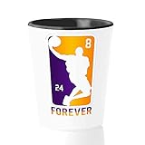 Athlete Schnapsglas – Forever 24 8 3 Basketball Bry-Ant Los Angeles Player Memories Fan Mvp Kobes R-I-P Coaching Sports Inspire Great Leg