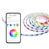 TP-Link Tapo RGBIC LED Strip 5m, beschichteter Smart LED Streifen, 50 verschiedene Farbzonen Segmentcontrol, 16 Mio. Farben, kompatibel mit Amazon Alexa, Hey Google (Tapo L920-5)