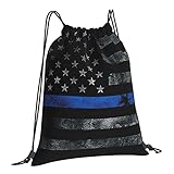 Rucksack mit Kordelzug, lustiger Sport-/Turnbeutel, wasserabweisend, Kordelzug für Männer und Frauen, Yoga, Reisen, Strand, Black Usa Flag Drawstring Bags Gym Bag, Einheitsgröß