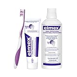 elmex Zahnschmelz Professional Set mit Zahnpasta, Mundspülung und Zahnbü