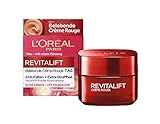 L'Oréal Paris Tagespflege, Revitalift Belebende Crème Rouge, Anti-Aging Gesichtspflege, Anti-Falten, Extra-Straffheit, Mit rotem Ginseng, 50