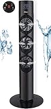 Turmventilator | 3 Stufen | 3 Modi | 60 Watt | 7,5 Timer | Fernbedienung | LED-Leuchten | Tower-Ventilator | Standventilator | S