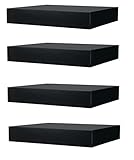 Ikea Schwebendes Wandregal, 4 Stück, Größe: L: 29 cm x T: 26 cm x H: 5 cm, schw